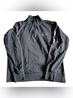 Disney Parks Expedition Everest Summit Team 1/4 Zip Mens Large Navy Patches